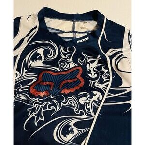 Fox Racing Long Sleeve Metallic Logo Jersey Shirt SMALL Motocross MX MTB Bike